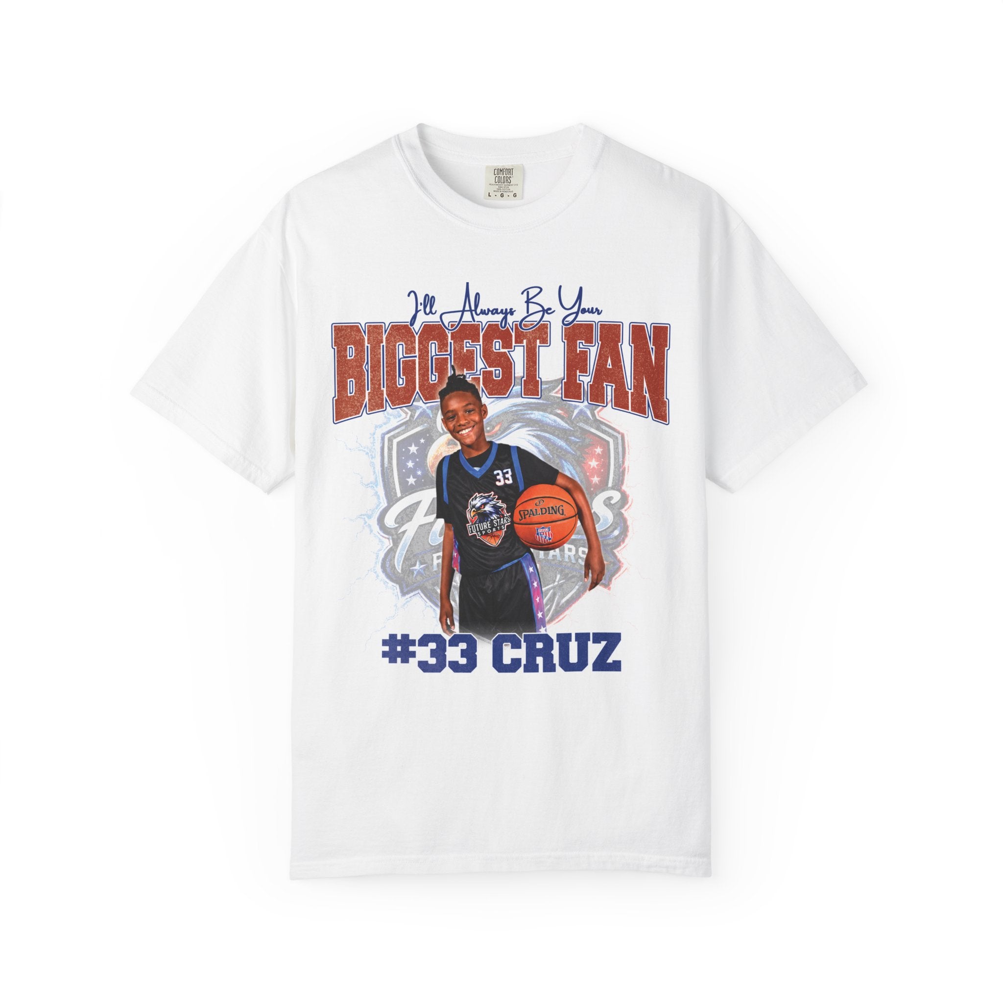 Cruz's Biggest Fan Personalized Basketball T-Shirt