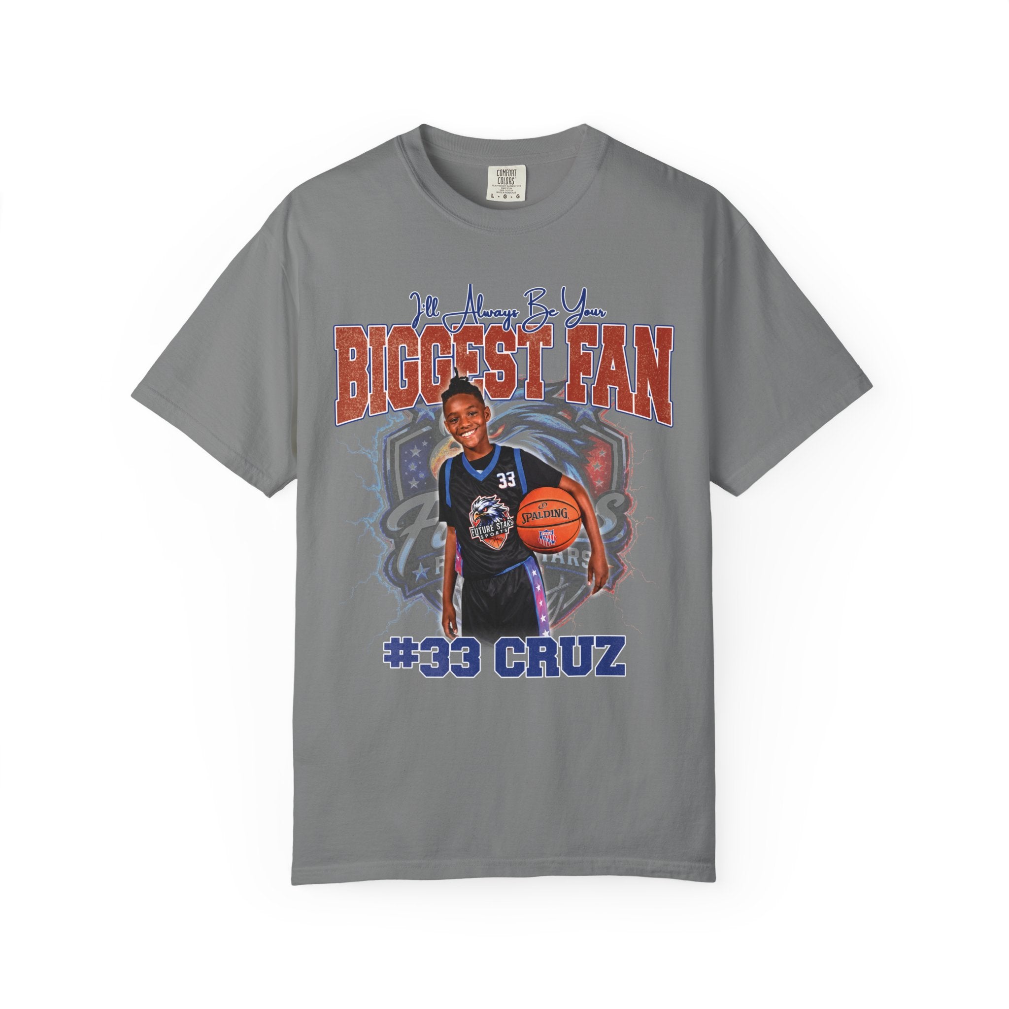 Cruz's Biggest Fan Personalized Basketball T-Shirt