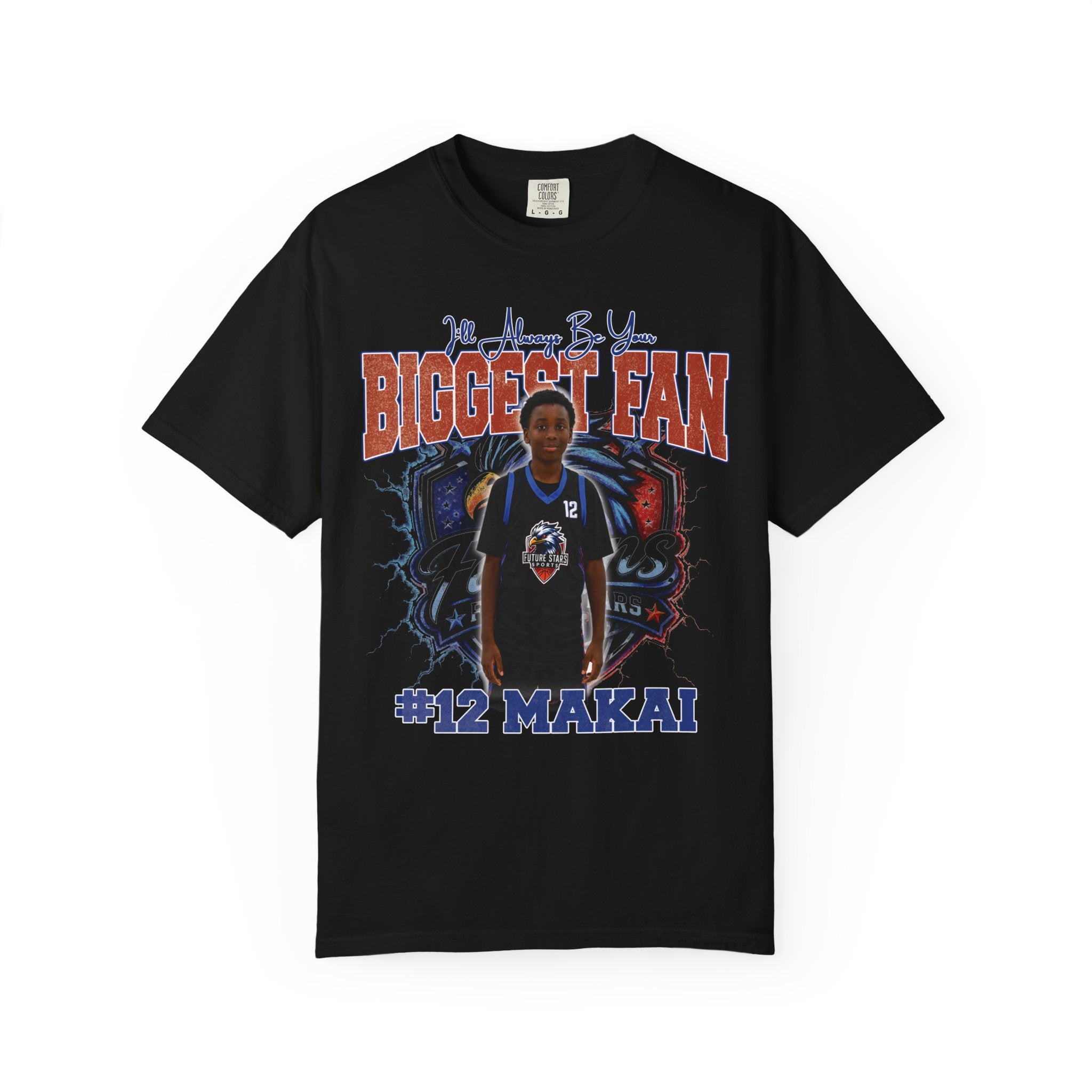 Makai's Biggest Fan Personalized Basketball T-Shirt