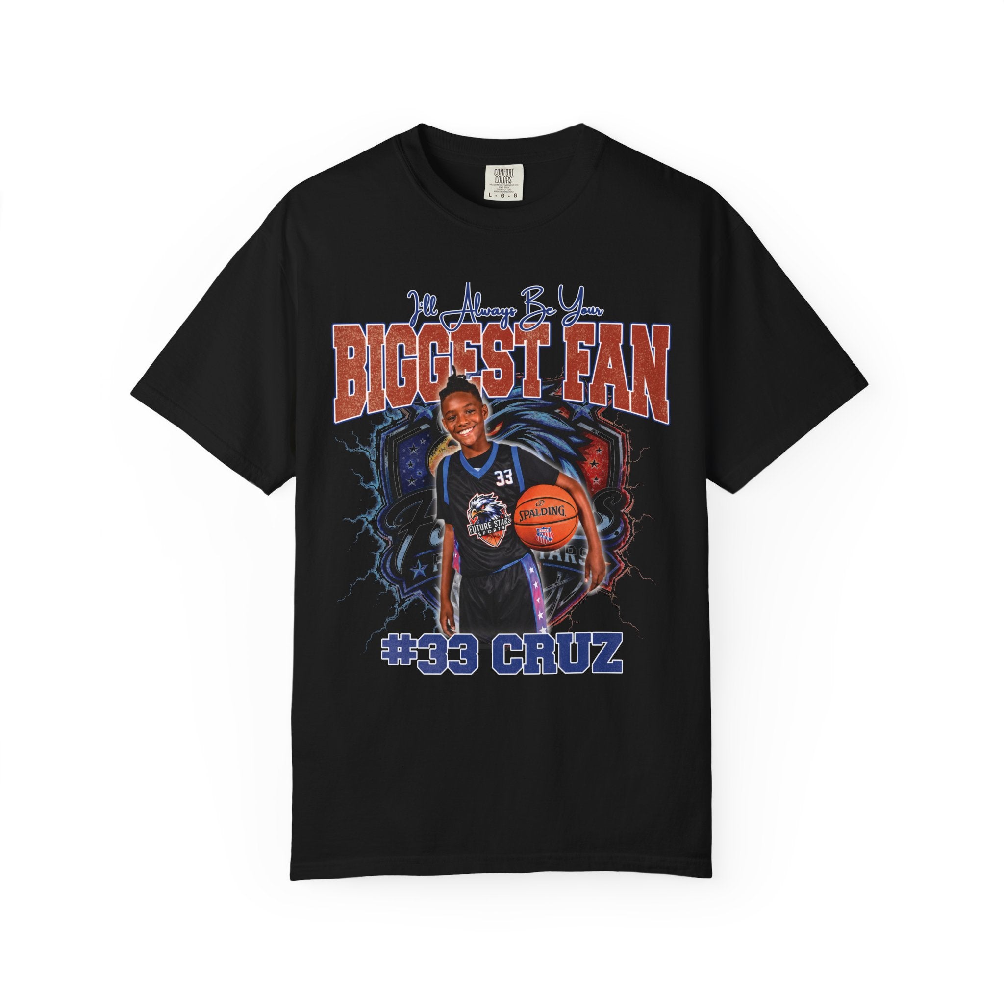 Cruz's Biggest Fan Personalized Basketball T-Shirt