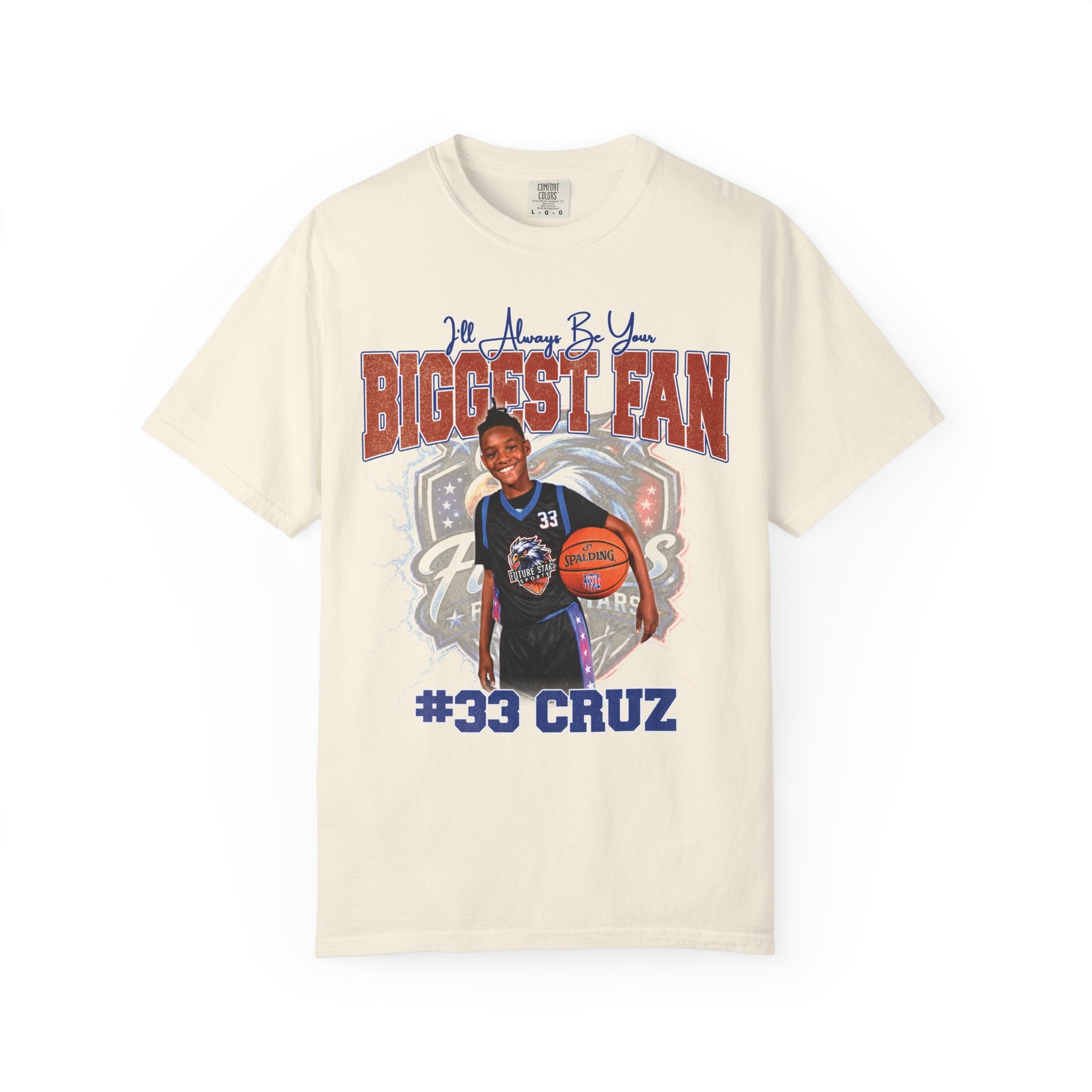 Cruz's Biggest Fan Personalized Basketball T-Shirt